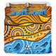 Australia Aboriginal Inspired Bedding Set - Nature Aboiginal Inspired Dot Painting Style