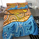 Australia Aboriginal Inspired Bedding Set - Nature Aboiginal Inspired Dot Painting Style