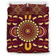 Australia Aboriginal Inspired Bedding Set - Foots Print Aboiginal Inspired Dot Painting Style