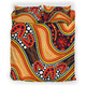 Australia Aboriginal Inspired Bedding Set - Indigenous Art Aboriginal Inspired Dot Painting Style 2
