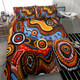 Australia Aboriginal Inspired Bedding Set - Indigenous Art Aboriginal Inspired Dot Painting Style 7