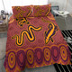 Australia Aboriginal Inspired Bedding Set - Indigenous Animal Aboriginal Inspired Dot Painting Style