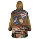 Anzac Day Snug Hoodie - Remembering Our Fallen Heroes Oodie Blanket