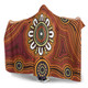 Australia Aboriginal Inspired Hooded Blanket -  Aboriginal Connection Concept Art Background