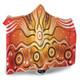 Australia Aboriginal Inspired Hooded Blanket - Aboriginal Style Of Dot Artwork