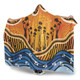 Australia Aboriginal Inspired Hooded Blanket - Aboriginal Dot Art Vector Background Nature Concept