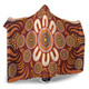 Australia Aboriginal Inspired Hooded Blanket - Aboriginal Art Dot Painting Pattern