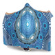 Australia Aboriginal Inspired Hooded Blanket - Aboriginal Dot Design Blue Vector Painting
