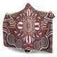 Australia Aboriginal Inspired Hooded Blanket - Dot Aboriginal Style Of Painting With Hands