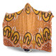 Australia Aboriginal Inspired Hooded Blanket - Aboriginal Dot Design Background