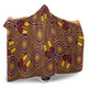 Australia Aboriginal Inspired Hooded Blanket - Aboriginal Dot Art Black Color