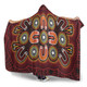 Australia Aboriginal Inspired Hooded Blanket - Australian Aboriginal Dot Design Vector Painting