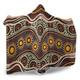Australia Aboriginal Inspired Hooded Blanket - Land Aboriginal Art Painting