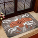 Australia Aboriginal Inspired Door Mat - Aboriginal Dot Art Vector Painting With Eagle