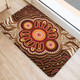 Australia Aboriginal Inspired Door Mat - Brown Boomerang Aboriginal Dot Artwork