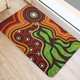 Australia Aboriginal Inspired Door Mat - Tree Nature Dot Design Vector Aboriginal Artwork