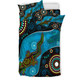 Australia Indigenous Bedding Set - Aboriginal Inspired Dreamtime Crocodile