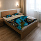 Australia Indigenous Bedding Set - Aboriginal Inspired Dreamtime Crocodile