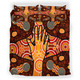 Australia Indigenous Bedding Set - Aboriginal Inspired style Dot art Friendship concept