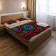 Australia Indigenous Bedding Set - Aboriginal Inspired style of Indigenous dot art painting