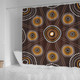 Australia Aboriginal Inspired Shower Curtain - Aboriginal Dot Art Shower Curtain