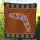 Australia Aboriginal Inspired Quilt - Aboriginal Style Boomerang Quilt