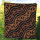 Australia Aboriginal Inspired Quilt - Aboriginal Vector Seamless Pattern Quilt