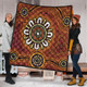 Australia Aboriginal Inspired Quilt - Aboriginal Style Of Dot Background Connection Quilt