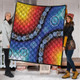 Australia Aboriginal Inspired Quilt - Aboriginal Style Of Dot Background Rainbow Color Quilt