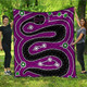 Australia Aboriginal Inspired Quilt - Aboriginal dreamtime snake