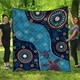 Australia Aboriginal Inspired Quilt - Aboriginal Inspired Dreaming Turtles-Dot Art