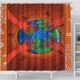 Australia Aboriginal Inspired Shower Curtain - Save the planet together