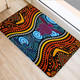 Australia Aboriginal Inspired Door Mat - Turtles In River