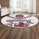 St. George Illawarra Dragons NaidocRound Rug - Custom For Our Elders Boomerangs White Round Rug