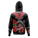 St. George Illawarra Dragons Anzac Custom Hoodie - Aboriginal Inspired Whale Anzac Poppies Hoodie