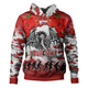 St. George Illawarra Dragons Anzac Custom Hoodie - Poppies Flower Saint Lest We Forget Hoodie Red