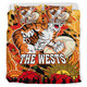 Wests Tigers Anzac Bedding Set - Anzac Aboriginal Inspired with Poppy Flower Bedding Set