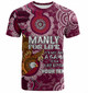 Manly Warringah Sea Eagles T-shirt - Manly For Life T-shirt