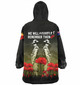 Australia Anzac Day Snug Hoodie - Anzac Day Soldier We Will Remember Them Oodie Yellow