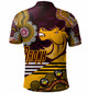 Brisbane Broncos Custom Polo Shirt - Go! Let's go! Up The Mighty Bronx Home Jersey Polo Shirt