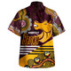 Brisbane Broncos Custom Hawaiian Shirt - Go! Let's go! Up The Mighty Bronx Home Jersey Shirt
