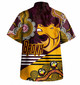 Brisbane Broncos Custom Hawaiian Shirt - Go! Let's go! Up The Mighty Bronx Home Jersey Shirt