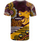 Brisbane Broncos Custom T-shirt - Go! Let's go! Up The Mighty Bronx Home Jersey T-shirt