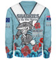 Cronulla-Sutherland Sharks Anzac Custom Sweatshirt - Up Up The Heroes Sweatshirt