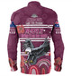 Manly Warringah Sea Eagles Anzac Custom Long Sleeve Shirt - Manly Bring it on 2023 Shirt