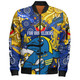 Parramatta Eels Naidoc Week Custom Bomber Jacket - For Our Elders Go With Sparky Bomber Jacket