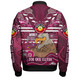 Manly Warringah Sea Eagles Custom Bomber Jacket - For Our Elders Home Jersey Bomber Jacket