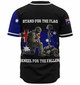 Australia Anzac Day Custom Baseball Shirt - Stand For The Flag Kneel For The Fallen Shirt