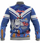 Canterbury-Bankstown Bulldogs Anzac Day Custom Baseball Jacket - Bulldogs Anzac Quotes Jacket