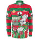 South Sydney Rabbitohs Day Custom Long Sleeve Shirt - Bunnies For Life Anzac Quotes Shirt